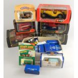 Various die-cast vehicles, to include Burago 1:24 scale Mercedes Benz SSK 17cm wide, Crawfords