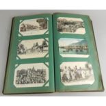 A late 19th/early 20thC postcard album, mainly early 20thC to include some Chinese and Indian cards,