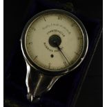 A Morris's patent chartometer, silver plated in fitted case