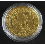 A King Henry VIII half sovereign reproduction, 6.08g