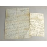 A letter from Van Diemen's Land dated 1856, detailing the voyage of a gentleman in steerage on the