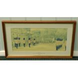 Terence Cuneo. The Guard of the First Battalion The Royal Sixth Regiment, dated 1963, print,