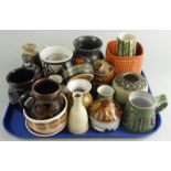 A large quantity of Studio ceramics, various makers, etc.