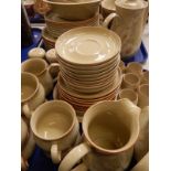 A quantity of Denby stoneware, to include teaware and dinnerware, each decorated with flowers.