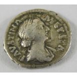 A Roman Augustine white metal coin