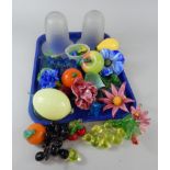 A large quantity of Venetian glass, fruit flowers etc., (some pieces AF)
