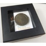 A 1797 George III copper two pence, retailed by London Mint Office with certificate and box