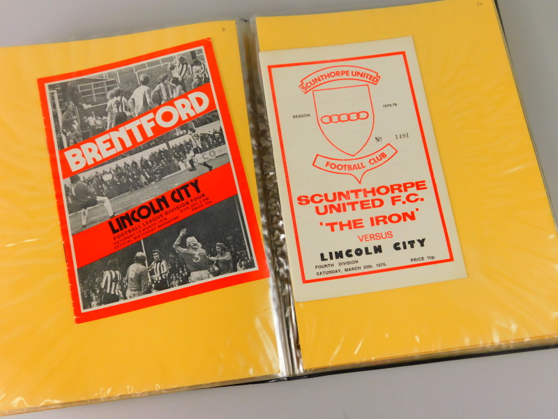 Football programmes, Lincoln City home and away season 1975/76, Division four Championship season ( - Image 3 of 4