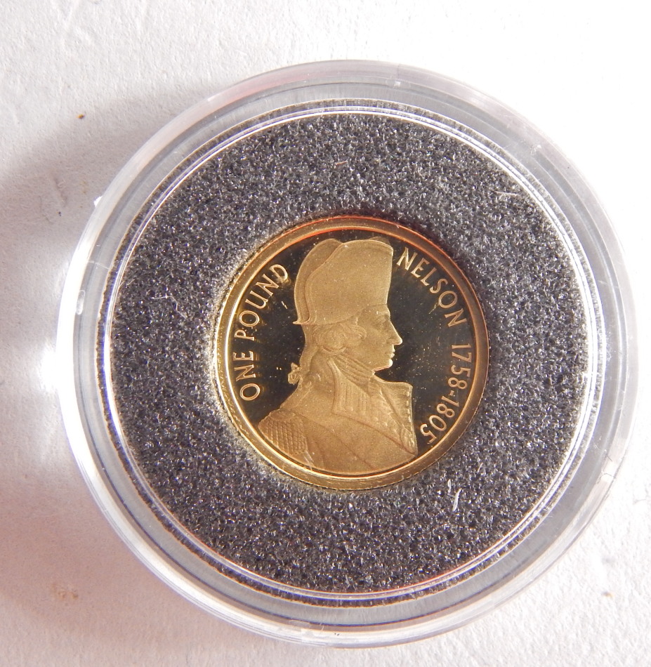 Two Gold Miniature Collection proof coins, to include 2005 Vice Admiral Lord Horatio Nelson gold - Image 2 of 5