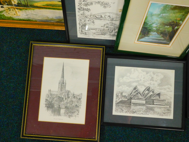 Various 20thC prints, etc. - Image 2 of 3