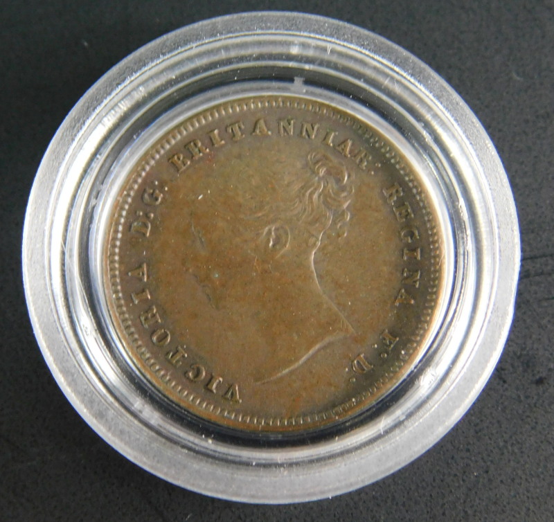 A Queen Victoria half farthing, dated 1844, part of the Britain's Smallest League of Tender Coin - Image 2 of 5