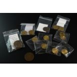 A quantity of coins and tokens, to include George III, George VI, pennies, half pennies, farthings