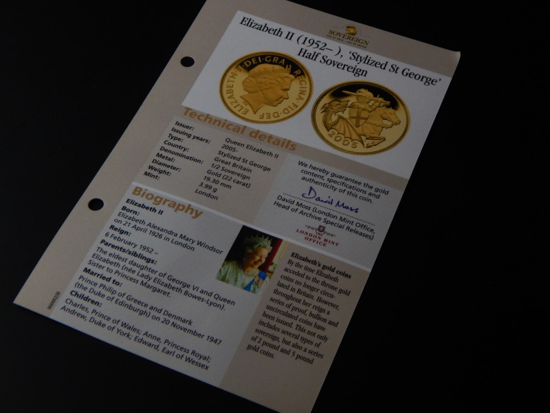 A Queen Elizabeth II proof gold half sovereign, with certificate - Image 4 of 4