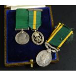 Three 20thC miniature medals, for the Territorial Army for Efficient Service, for Long Service in