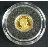 A History of the Royal Family William II gold one dollar miniature coin, marked Elizabeth II Cook