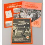 Football handbooks, Hereford - 1975-76 and Workington, reprints x2 (3)