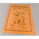 A football programme, for Tottenham Hotspur (Spurs) -v- Lincoln City 254/3/1933, Football League