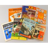 A collection of football annuals and year books, from 1948-1976