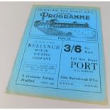 A football programme, for Bradford Park Avenue -v- Lincoln City 17/12/1927, Football League Division