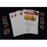 Various classic British coins collection, The Changing Faces of British Coinage, to include gold