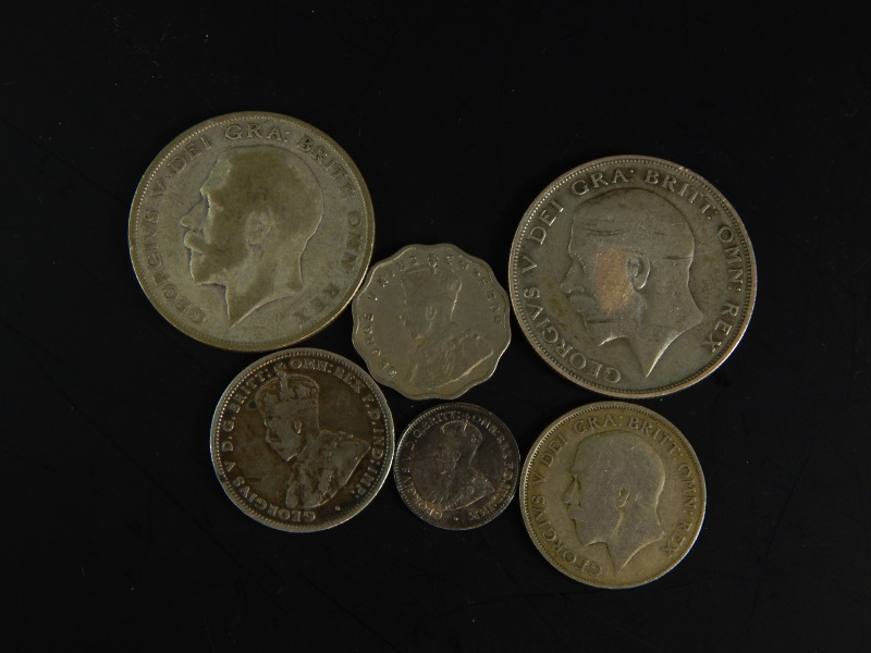 Various coins, to include various silver one shillings, sixpences, florins, etc. (A quantity) - Image 2 of 2