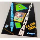 A football programme, for FA Cup Final 1987 Coventry -v- Tottenham Hotspur (Spurs)