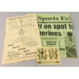 A football programme, for Lincoln City -v- Grimsby Town 1/10/1932, Football League Division 2,