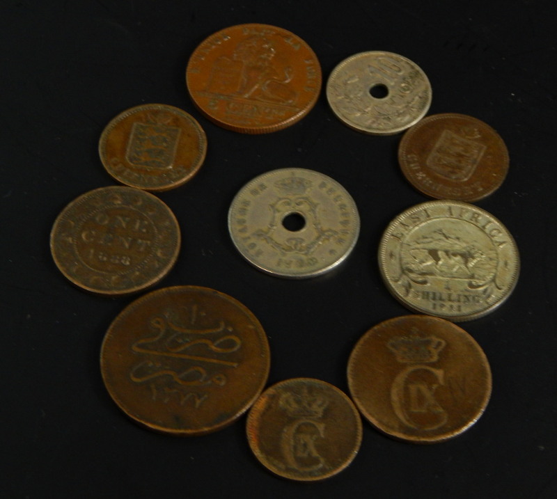 Various Victorian and later coins, to include Ottoman Empire, Greece, USA, USA dime, India rupee,