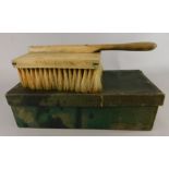 A vintage softwood rectangular specialist decorator's emulsion brush, in original box