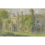 Fred Stubbings (20thC). Country house, pastel, signed and dated (19)48, 30cm x 46cm