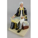 A Royal Doulton porcelain model of Captain Cook, HN2889