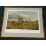 After John King. The Burton Hunt, artist signed limited edition print, also signed by other