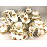 A quantity of Royal Albert Old Country Roses tea and dinnerware, to include teapot, coffee pot,