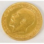 A George V 1912 full gold sovereign.