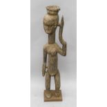 Tribal Art. A Lobi ancestral figure from Burkina Faso, early 20thC., 104cm highProvenance: Sylla