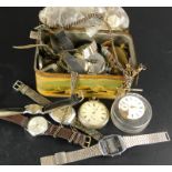 A collection of pocket watches, wrist watches etc (AF)