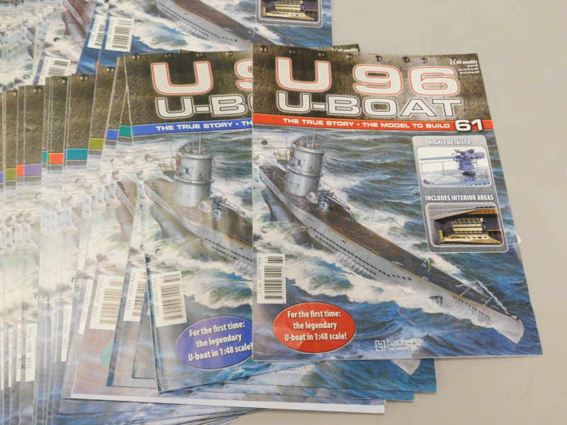 A U96 U-boat 1:48 scale, made by Hachette Part Works Ltd., with magazines etc. - Image 2 of 3