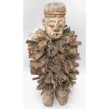 Tribal Art. A Bakongo 'Nkisi' Nkondi fetish figure from Republic of Congo, early to mid 20thC., 99cm