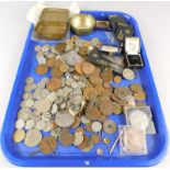 A large quantity of mainly British nickel silver and other coins