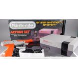 A Nintendo entertainment system, action set with gun etc. (boxed)