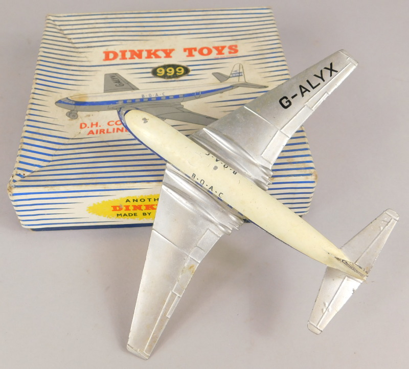 A Dinky D.H. Comet Airliner, number 999, boxed.