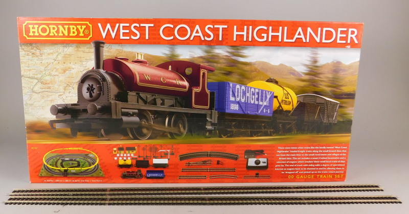 A Hornby West Coast Highlander OO-gauge train set, boxed