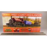 A Hornby West Coast Highlander OO-gauge train set, boxed