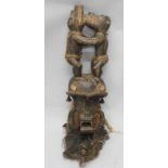 Tribal Art. A Dan 'Krahn' fetish monkey mask from Liberia, early 20thC, 98cm highProvenance: Fine