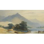 withdrawn presale by vendor- C Penley (19th/20thC). River landscape, watercolour, signed, 17cm x