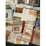 A large quantity of postcards etc.