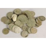 Miscellaneous silver and other coins, mainly early 20thC