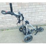 A Power Bug Sport X battery operated golf trolley, no charger