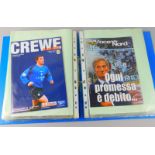 Football programmes, to include a selection, various clubs and for non league, ex league and