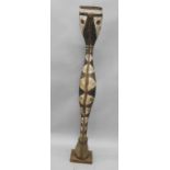 Tribal Art. A Baga 'Bansonyi' snake or serpent from Guinea Bissau, early to mid 20thC., 160cm